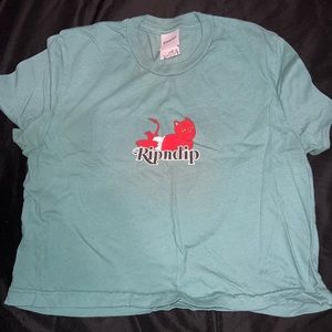 Rip and dip crop top